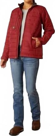 Ariat Womens Rebar Cordura Ripstop Lightweight Insulated Jacket In Cabernet