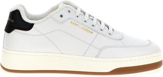 Saint Laurent White Lace Up Sneakers