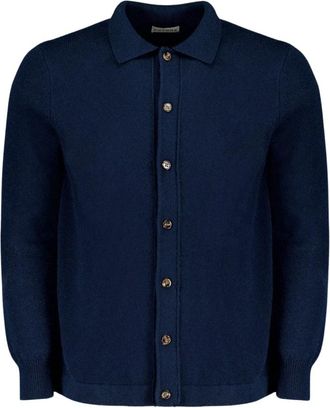Autore Freeman Cardigan - Heren - Vesten - Blauw - L - Wol - Truien & Vesten