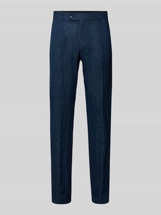 Carl Gross Carl Gross Leinenhose mit franz&ouml;sischen Eingrifftaschen Modell Tomte in Blau, Gr&ouml;&szlig;e 26