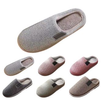 Generic Womens Home Slippers Daily Wear Slippers For Men Simple Household Slipper Slip On Bedroom Slipper Casual Indoor Shoes Lightweight Design Plush Cushion