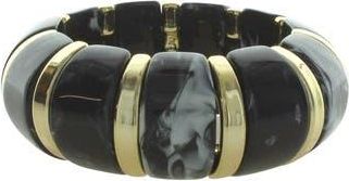 Olivia Welles Kenze Boho Bangle Bracelet in Gold /Black at Nordstrom Rack