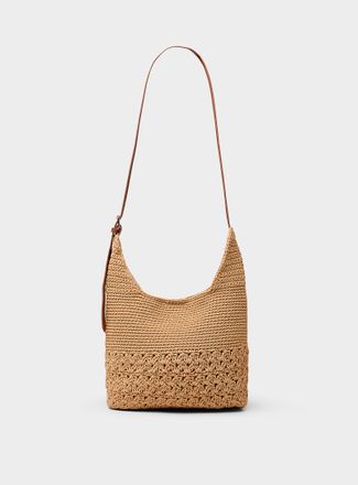Simons Womens Crocheted-cord small bag
