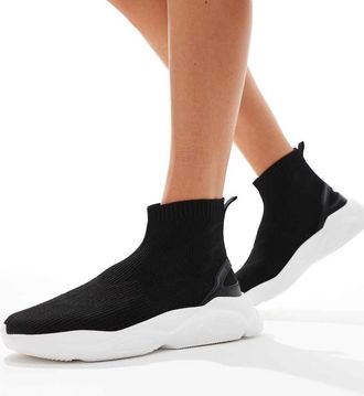 HUGO BOSS HUGO Red - Leon Hito - Sneakers a calza nere e bianche-Nero