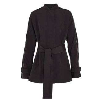 Ferragamo Belted Tailored Jacket, Brand Size 40 ( US Size 6 )