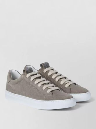 Brunello Cucinelli suede low-top sneakers