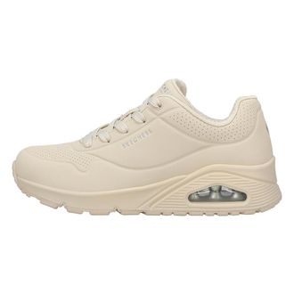 Skechers Womens Uno Stand On Air Sneaker, Off White Durabuck, 7 UK