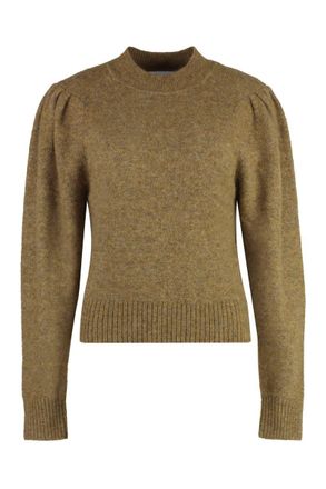 Isabel Marant Honey Wool-Blend Crew-Neck Sweater