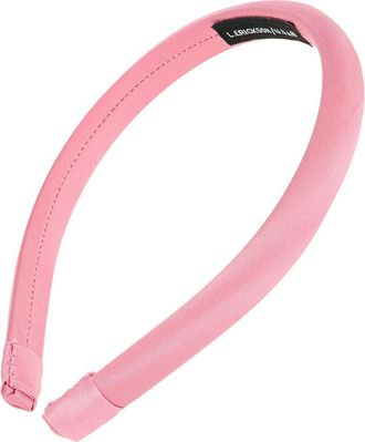 L. Erickson Padded Silk Charmeuse Slim Headband in Pink Wax at Nordstrom