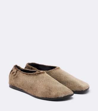 Christophe Lemaire Zapatos sin cordones de pelo