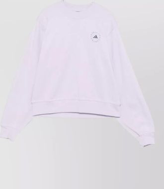 adidas by Stella McCartney cotton knit crew neck sweatshirt