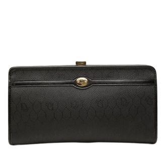 Dior Pre-owned Canvas Clutch - Dames - Pre-owned - Zwart - Maat: ONE Size Leer