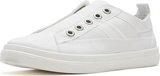 Blowfish Hangout Slip-On Shoes Womens Shoes White Linen : 6.5 M, Synthetic
