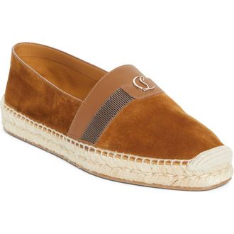 Christian Louboutin Alfarica CL Logo Espadrille in Rhea at Nordstrom, Size 13Us