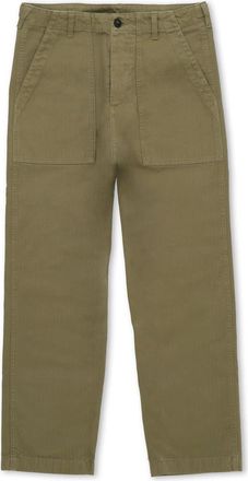 Fortela Newfatigue Herringbone Cotton Fatigue Trousers in Sage at Nordstrom, Size 31 Eu