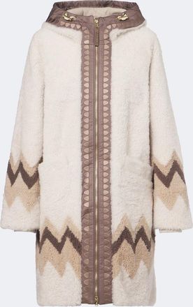 Bogner Niva hooded shearling coat