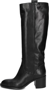Lina Locchi Ax 280 Over-knee Laarzen - Dames - Laarzen met Hak - Zwart - 41 EU - Leer - Schoenen