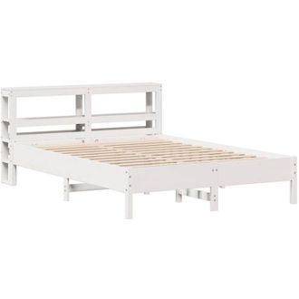 vidaXL Estructura De Cama Sin Colch&oacute;n Madera De Pino Blanca 140x200 Cm Vidaxl