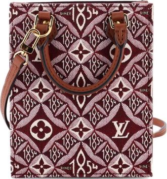 Louis Vuitton Petit Sac Plat Bag Limited Edition Since 1854 Monogram Jacquard crossbody bag - Bruin