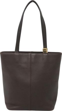 Burberry Brown Leather Tote Bag (Pre-Owned)
