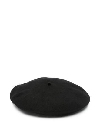 Emporio Armani embellished wool beret - women - Wool - S/M - Black