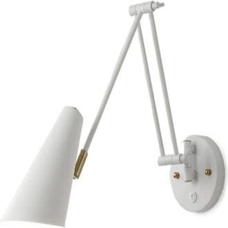 OEM Aplique De Pared Mecedora Ajustable De Estilo Industrial Retro, Color Dorado, Brazo Largo, Blanco, L&aacute;mpara De Mesita De Noche Con Cable, Color Blanco