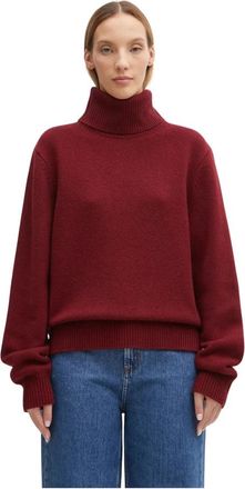Anine Bing Idra Sweater - Dames - Coltruien - Rood - S - Wol - Truien & Vesten