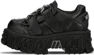 New Rock Luxor Negro Fire Negro Lateral - Dames - Sneakers - Zwart - 39 EU - Leer - Schoenen