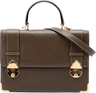 Gucci Pre-owned Gucci Calfskin Dual Push Lock Top Handle Bag Ladies DSIXN0I55ESWD1EW