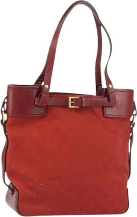 Gucci Pre-owned Tote Bags, female, Red, Size: ONE SIZE Pre-owned Tote Bag