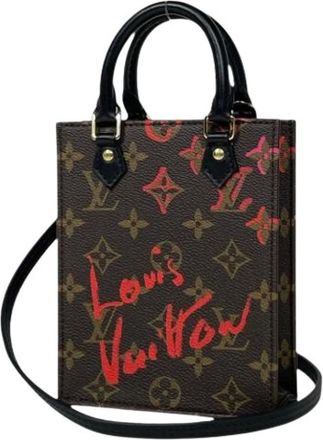 Louis Vuitton Pre-owned Mini Bags, female, Brown, Size: ONE SIZE Pre-owned Petit Sac Plat Mini Bag