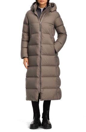 Canada Goose Mystique Tonal Label 750 Fill Power Down Long Puffer Coat in Taupe Grey at Nordstrom, Size Medium