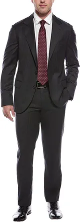 Brunello Cucinelli 2Pc Wool Suit With Flat Front Pant