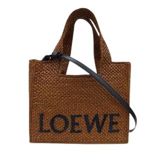 Loewe Pre-owned Raffia Satchel - Dames - Vintage Shopper - Bruin - ONE Size - Leer - Vintage