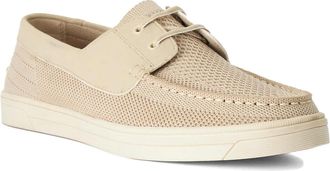Dune London Mens Boardman - Wide Fit Boat Shoes - Beige - Size UK 12