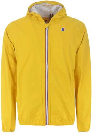 K-Way Zip Jas met Capuchon - Heren - Zomerjassen - Geel - XL - Jassen