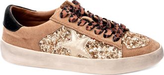 Corkys Footwear Womens Another Round Sneakers In Gold Sequins