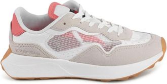 Tommy Hilfiger Beige Polyester Casual Sneakers - Dames - Sneakers - Veelkleurig - 36 EU - Polyester - Schoenen