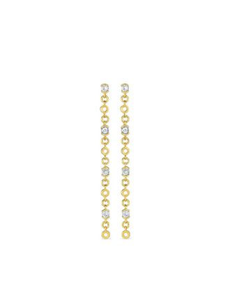 V JEWELLERY Lyla 18kt gold vermeil drop earrings