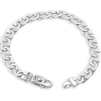 Pompeii3 Mens 14k Gold (35gram) or Platinum (65gram) 8mm Link Bracelet 8.5