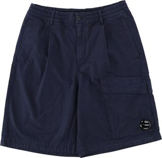 C.P. Company Dark Navy Boxy Multi-Pocket Cotton Shorts