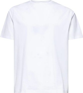 Herno Wit T-shirt met ronde hals - Heren - T-shirts - Wit - XL - Katoen - Tops