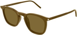 Saint Laurent SL 623 007 Mens Sunglasses Brown Size 49 - Free RX Lenses - Free RX Lenses