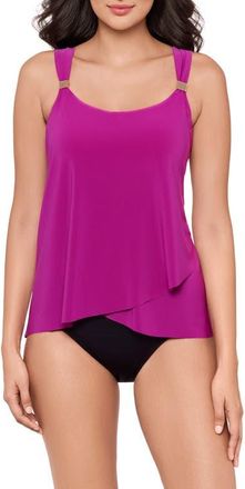 Miraclesuit Razzle Dazzle Underwire Tankini Top in Framboise Pink at Nordstrom, Size 10Dd