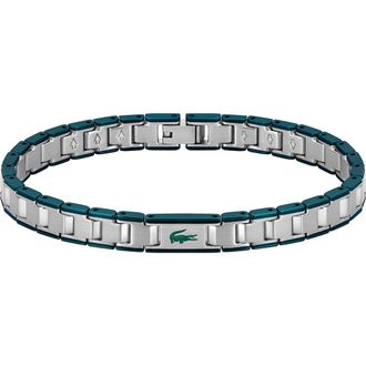 Lacoste Mens Metropole Edge Bracelet in Silver at Nordstrom