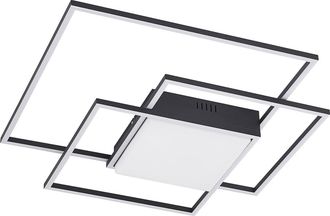Lindby L&aacute;mpara De Techo Led nelinka En Negro Aluminio - Lindby