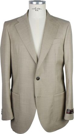 Emilio Romanelli Wool Button-Up Blazer