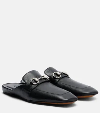 Gucci Ragazzo Horsebit leather mules