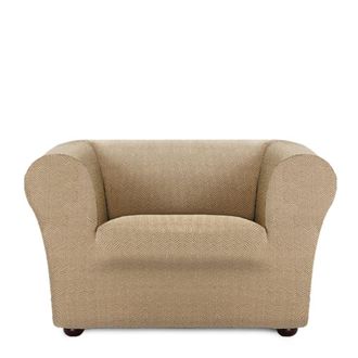 Eysa Funda de sill&oacute;n chester/klippan biel&aacute;stica beige 70 - 130 cm