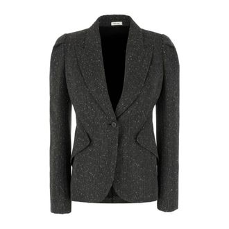Alexander McQueen Blazers - female - Alexander McQueen - Blazers - Gray - M - Jackets